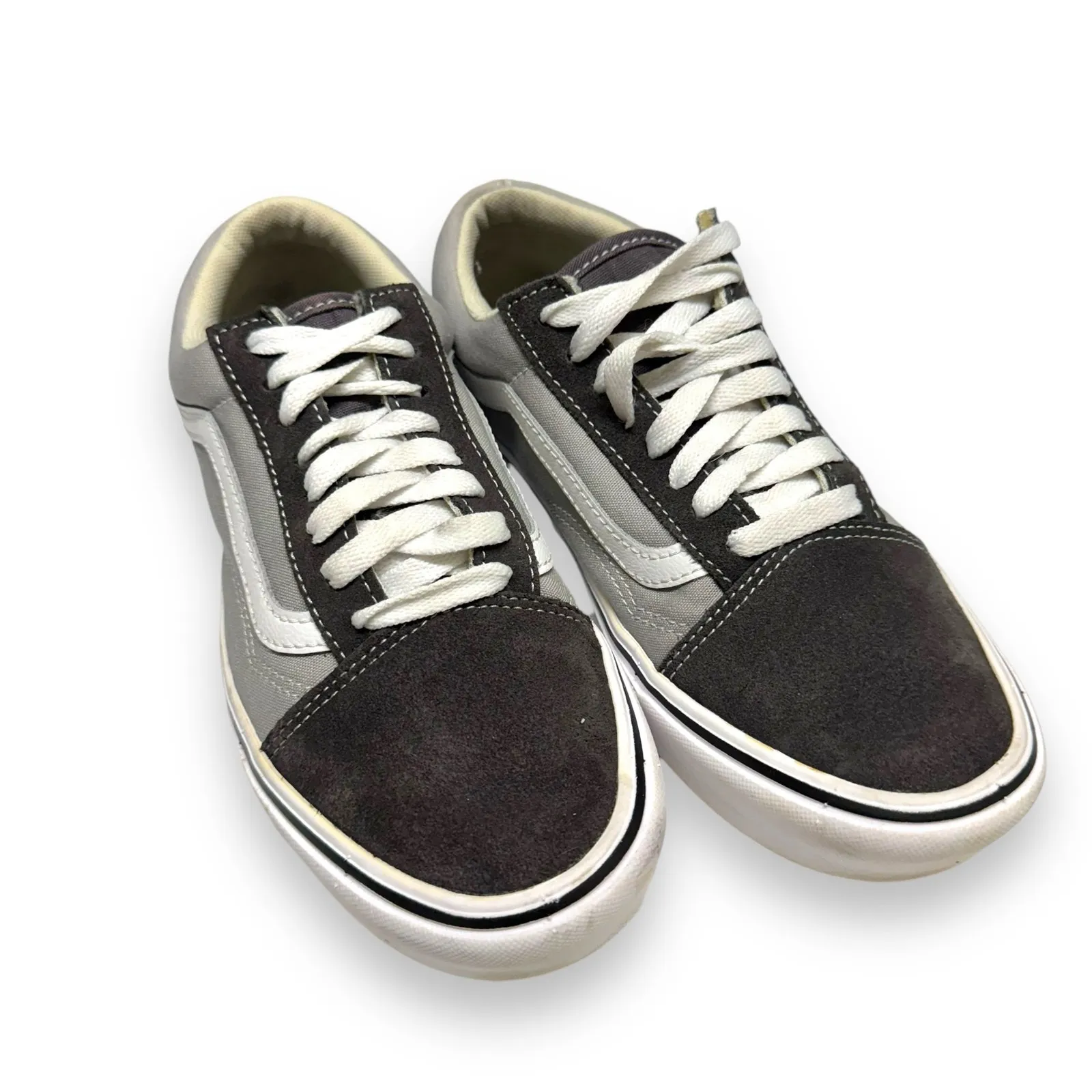Vans Unisex Old Skool Shoes Sz‎ 8 Womens 38.5 EU Gray Suede ComfyCush SK8 Tennis - Image 2