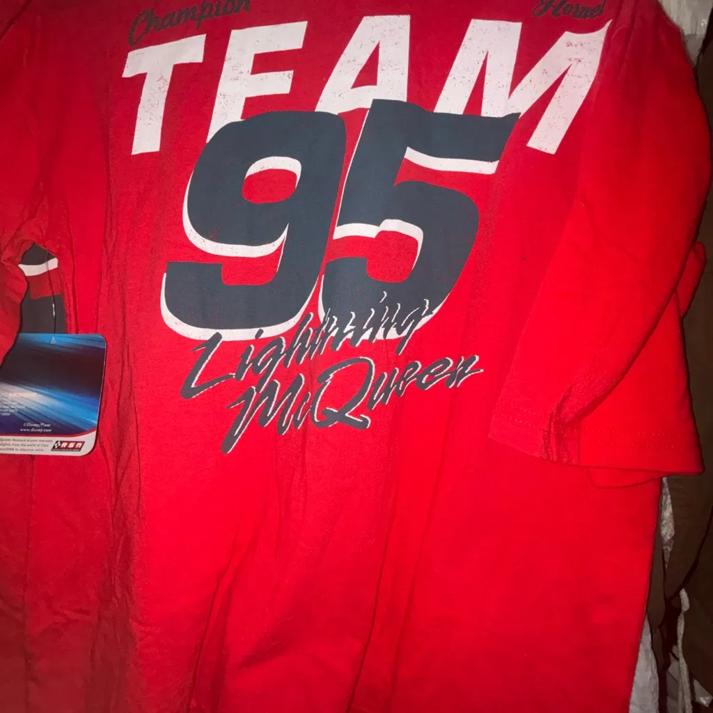 Disney Cars Lightning McQueen Red Graphic Tee - Image 6