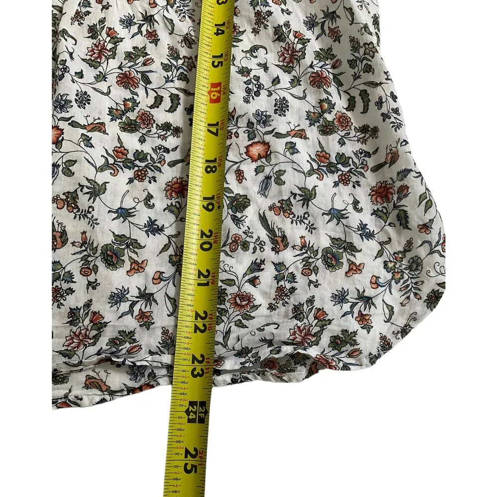 Max Studio Multicolor Floral Short Sleeve Women's Top Size Small | 41-41 - Image 5