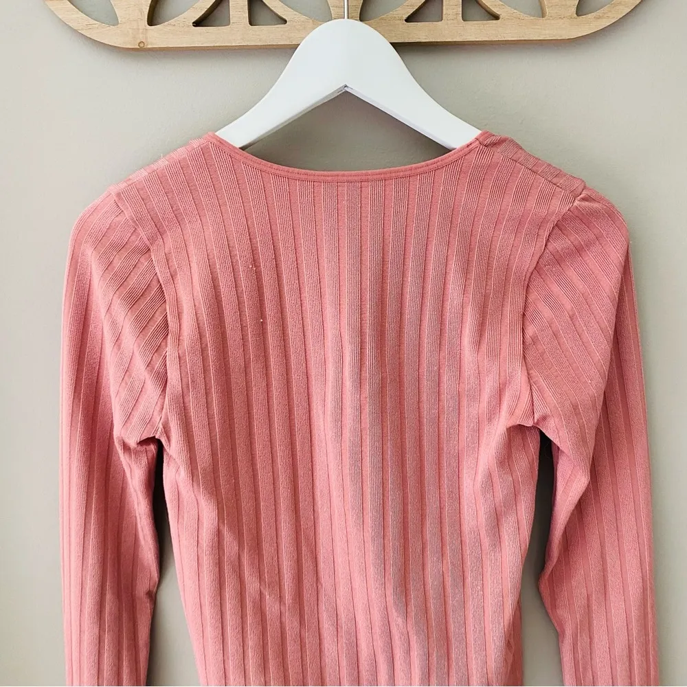 Free People Lucky You Layering Top Copper/Pink Sz M/L - Image 9