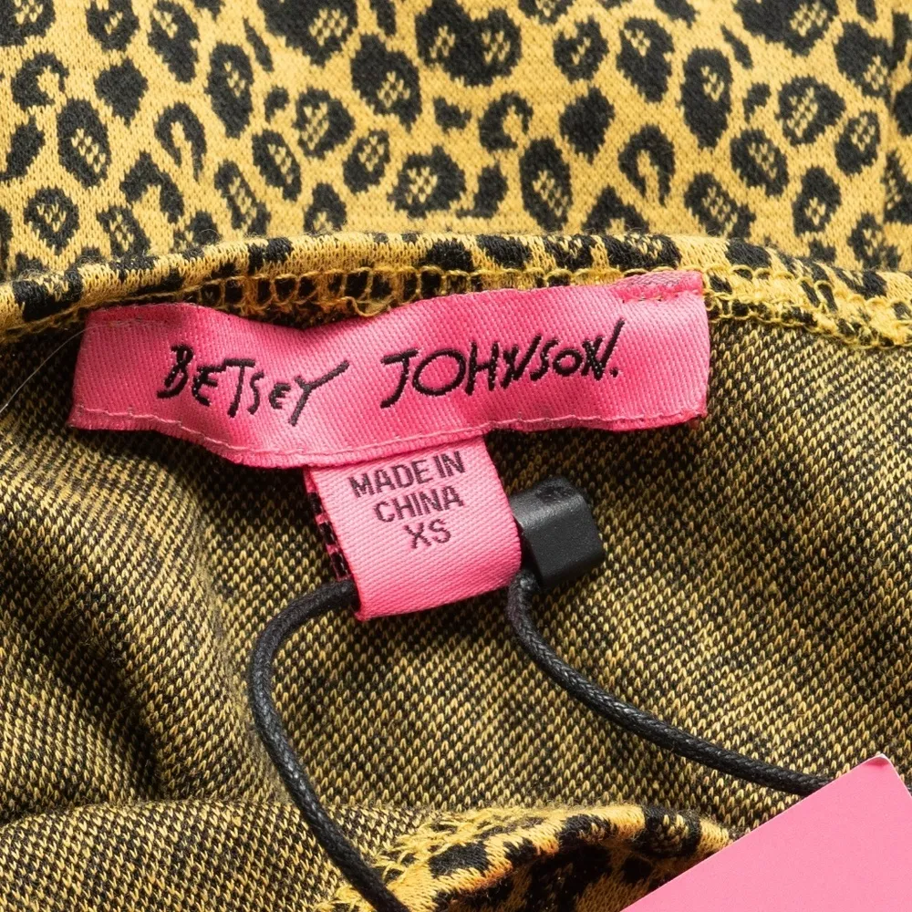 Betsey Johnson Cheetah Print Mini Dress XS - Image 4