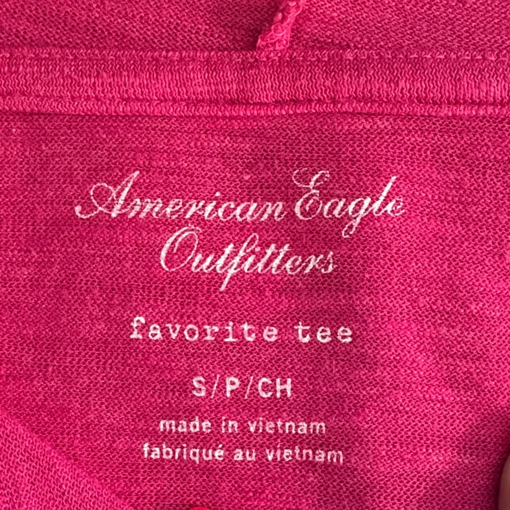 American Eagle Outfitters Fuchsia Tee Hoodie - Image 12