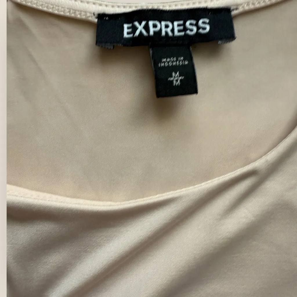 Express - Nude Thong Bodysuit – Double Lined, Size M - Image 5