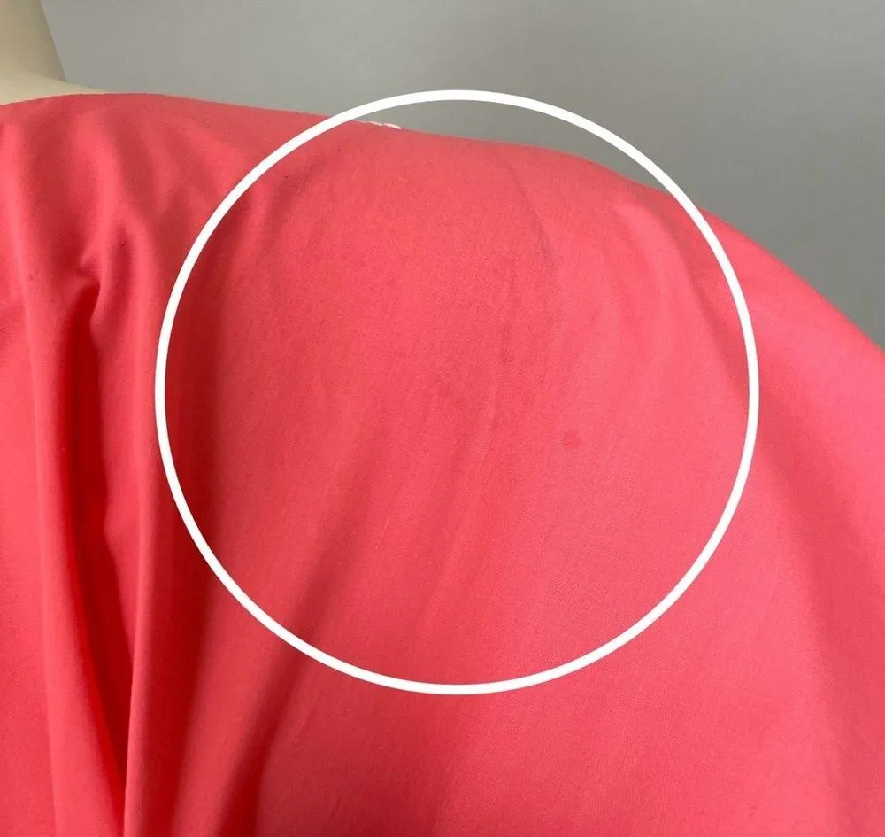 Kaftan Pink Scalloped Sleeve Notched Neckline Pink Maxi Dress Size Medium Caftan - Image 12