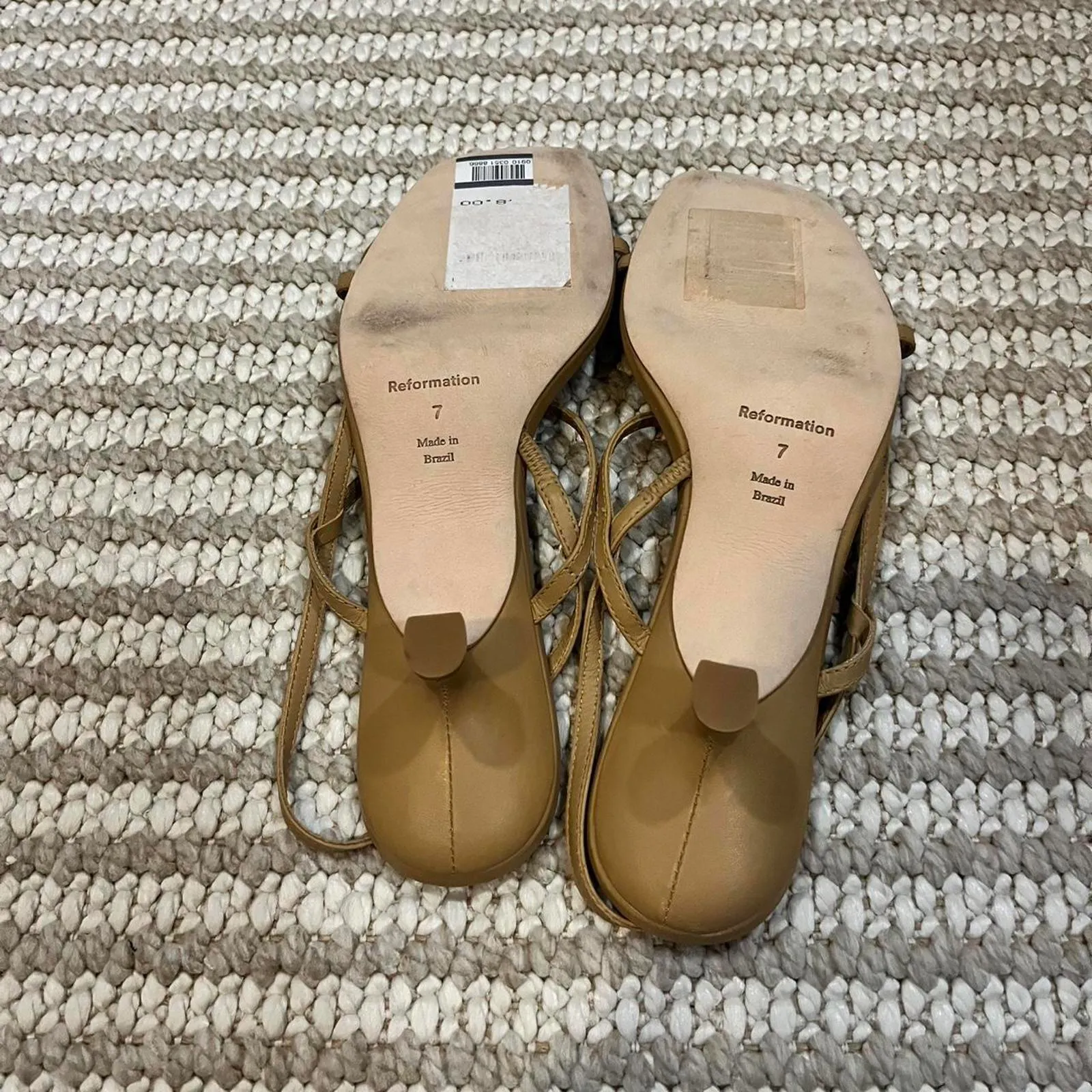 Reformation Serenity Bare Kitten Heel Sandal - Image 4