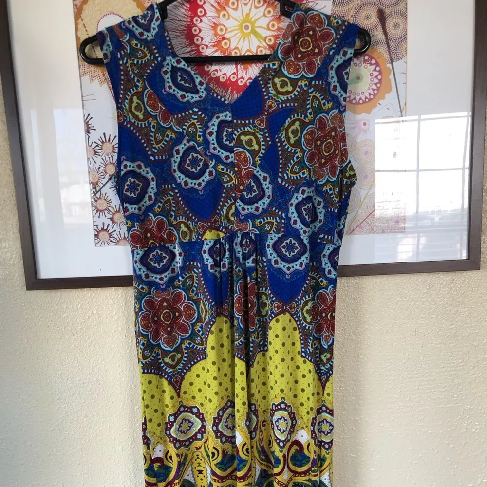 Mlle Gabrielle Abstract Print Dress S - Image 6