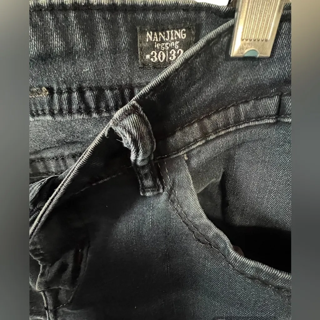 MEK DENIM JEANS Nanjing 30x32 Skinny Stretch Miss Me Dark Wash Western Cowgirl Size 30 - Image 4