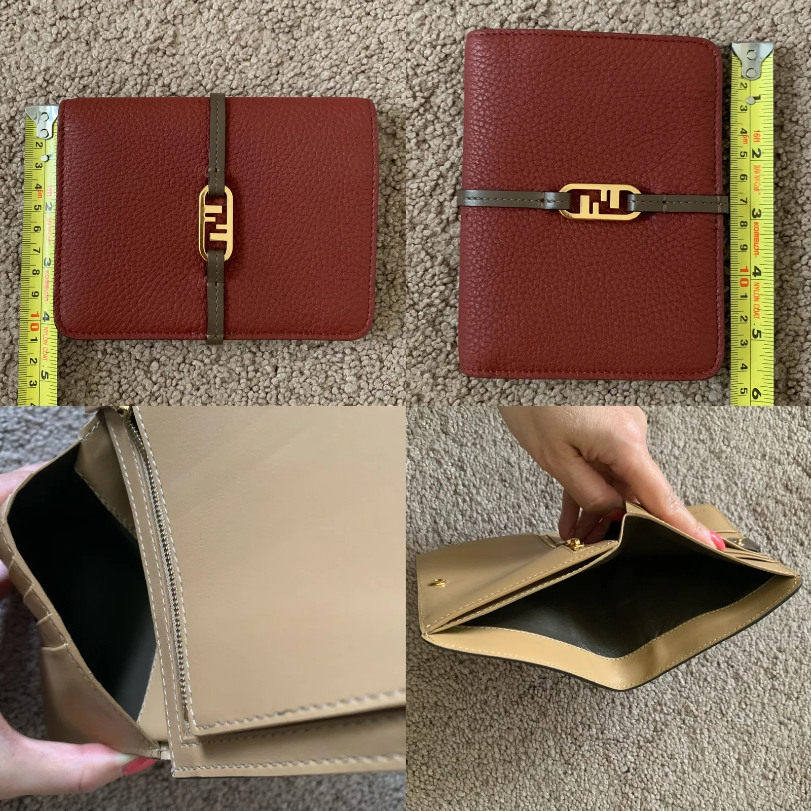 Authentic Fendi NEW women's full inside outside leather wallet - Image 5