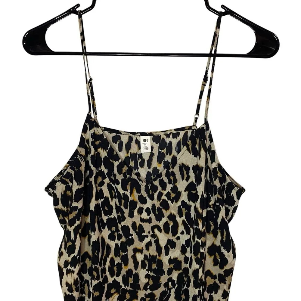 BP Nordstrom's Cheetah Print Strappy Maxi Dress Size Medium‎ Mob Wife Slip Dress - Image 2