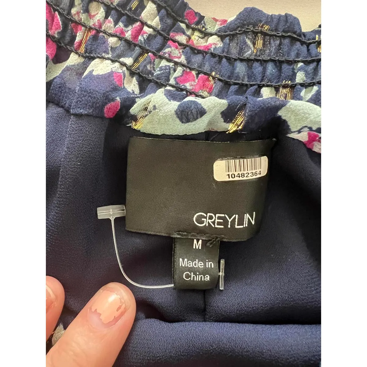 GREYLIN Floral Off-Shoulder Blouse - Size M - Image 4