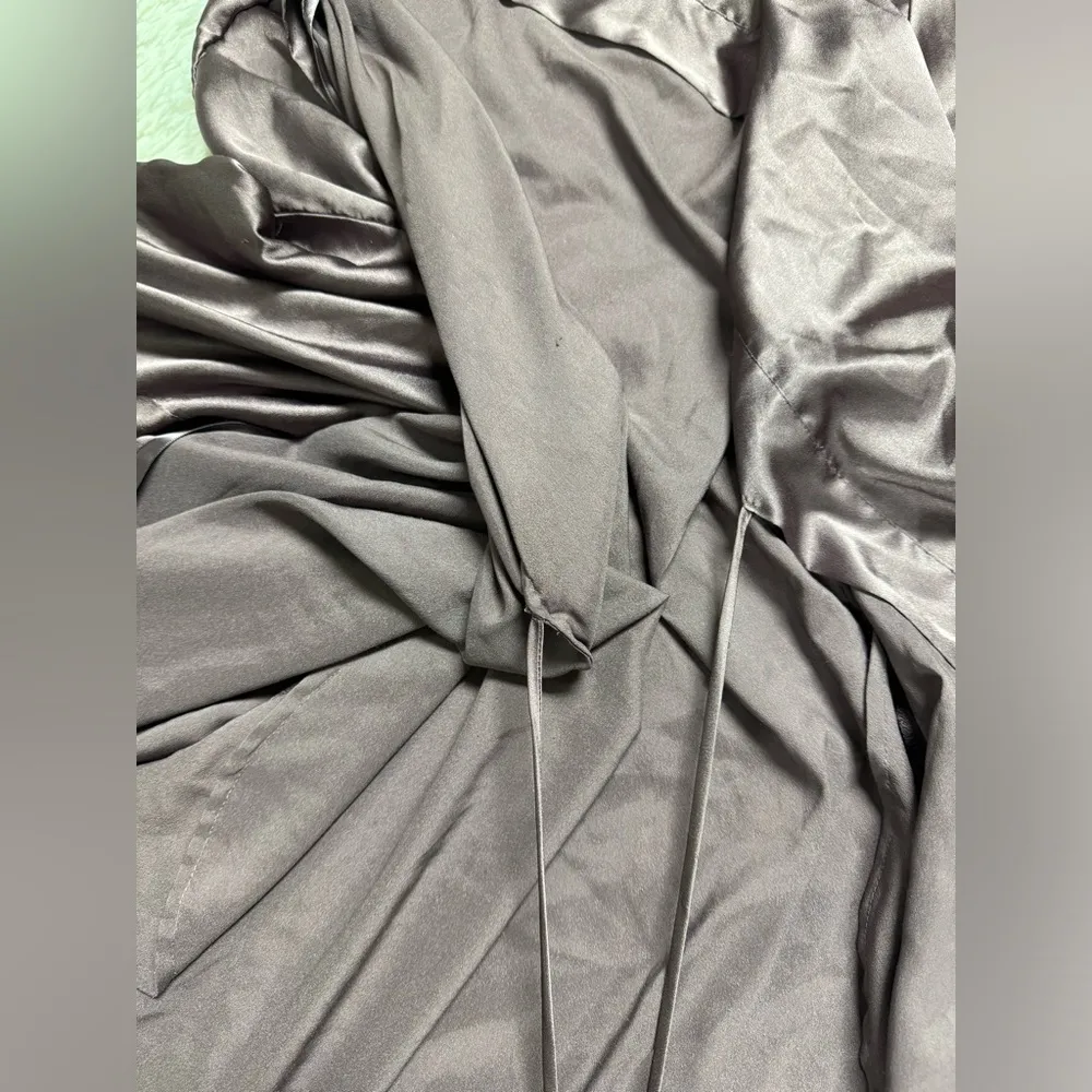 victoria secret silk robe purple - Image 5