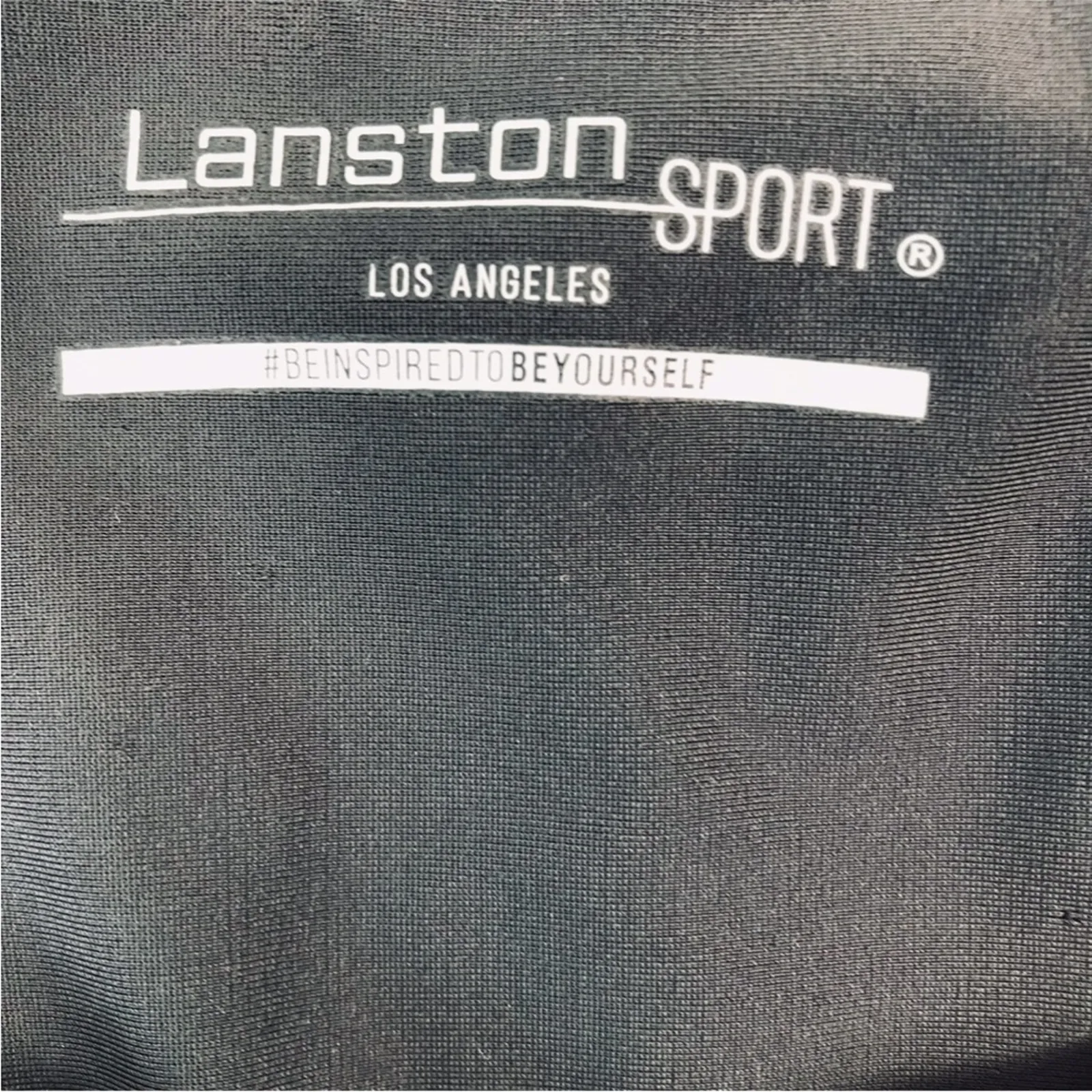 LANSTON Sport Bra Sz XS Gray Side Block Scoop Neck Racerback Sporty Preppy NWT - Image 10