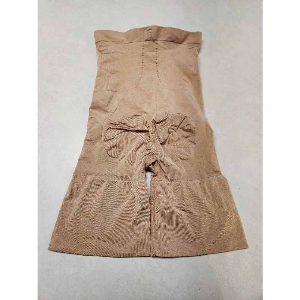Spanx High Waisted Mid Thigh Short Size XL Beige Build Your Own Bodysuit - Image 2