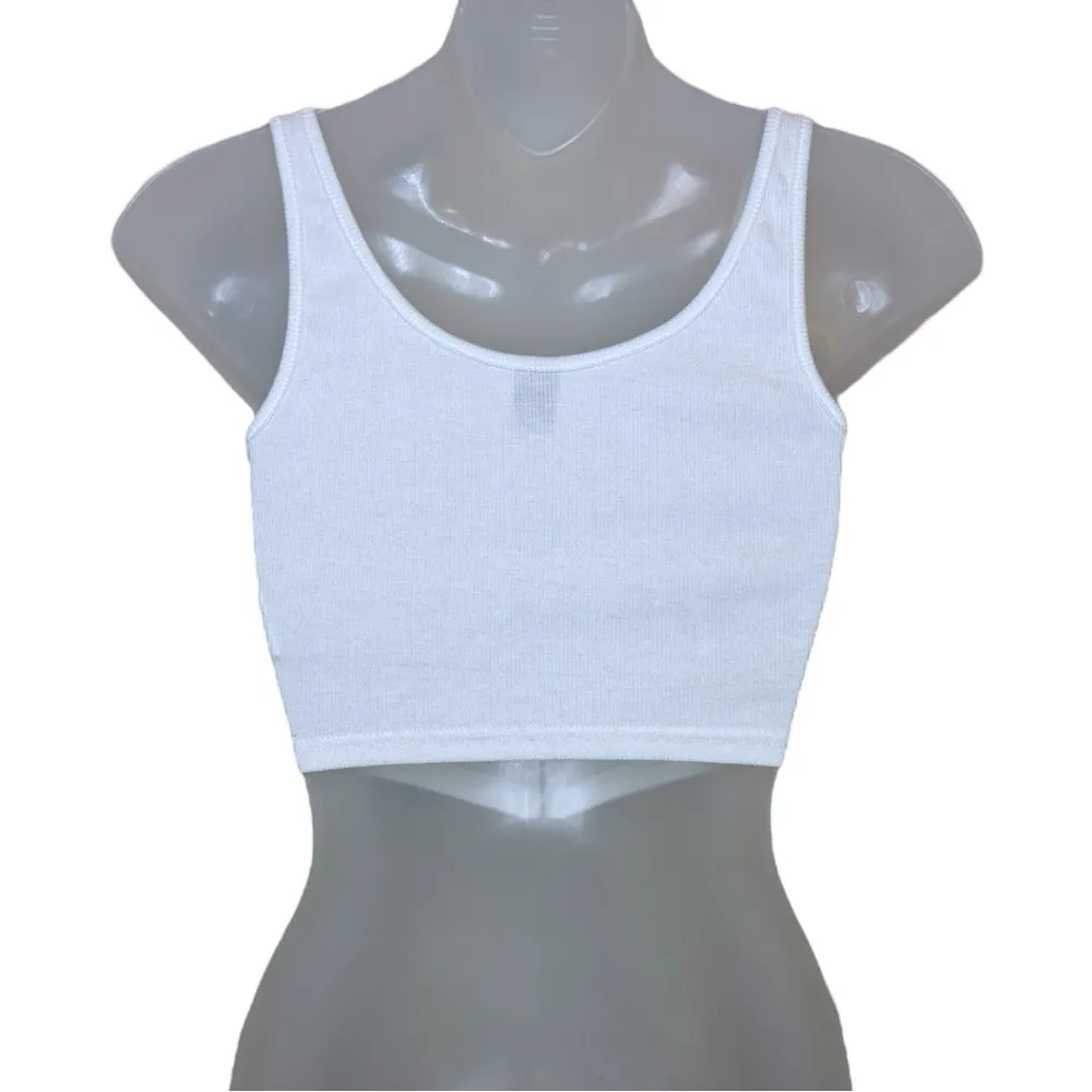 SHEIN White Hook And Eye Front Tank Top Size XS - Image 3