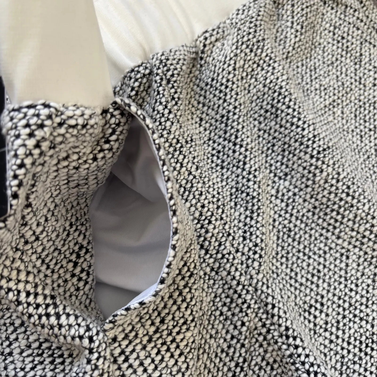 Foray Golf Boucle Texture Joggers Sz L Black White Loungewear Athleisure Comfort Size L - Image 3