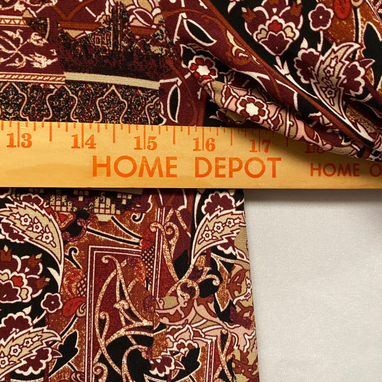 NWT Chicos 00 Tunic Liquid Knit Top 3/4 Sleeve Warm Multi Mix Media Pattern - Image 11