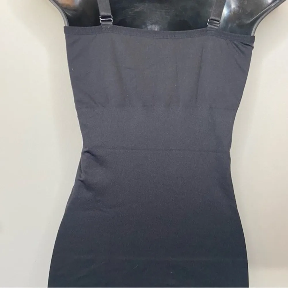 Juicy Couture Black Bling Cami Compression Tank Adjustable Straps Sz Large Y2K - Image 8