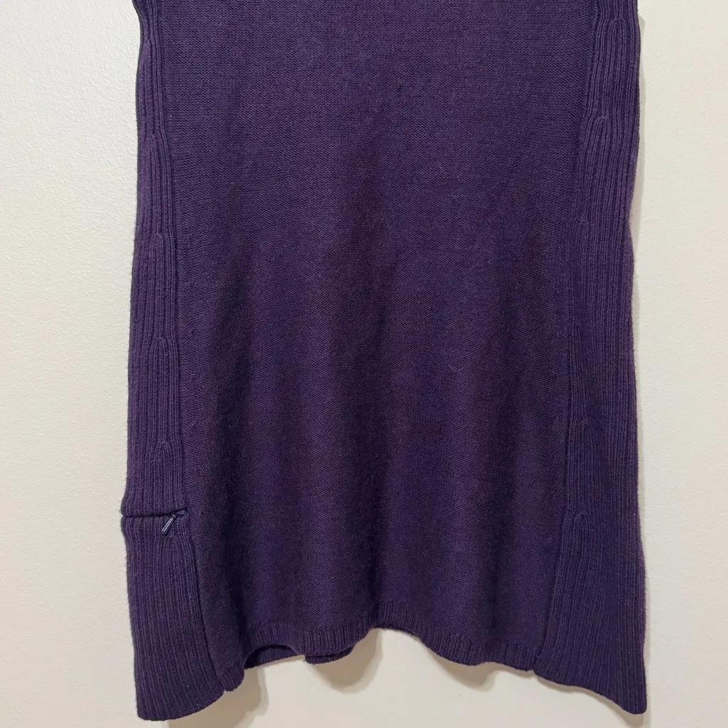 Ibex Purple Merino Wool Kurta Cowl Neck Sweater Size XS Women’s - Image 4
