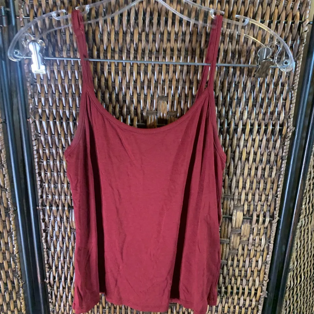 Altar’d State Dark Red Stretchy Two-Piece Top Size S - Image 2