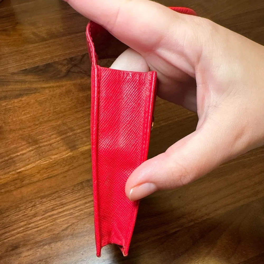 YSL Vintage  Red Leather Cigarette Holder - Image 11