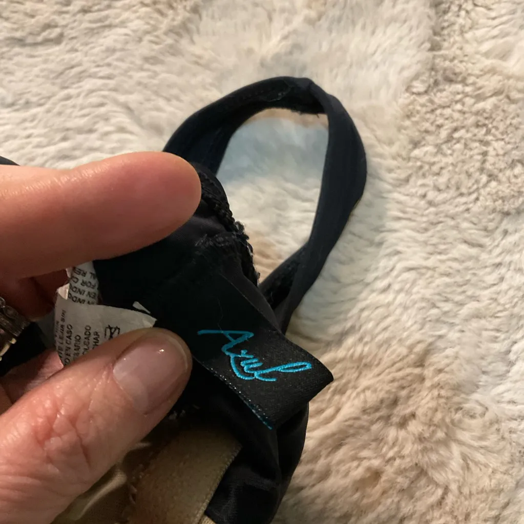 Azul One Piece Tummy Control Swimsuit Womens 10‎ Black Girl Leg Black Modest - Image 6