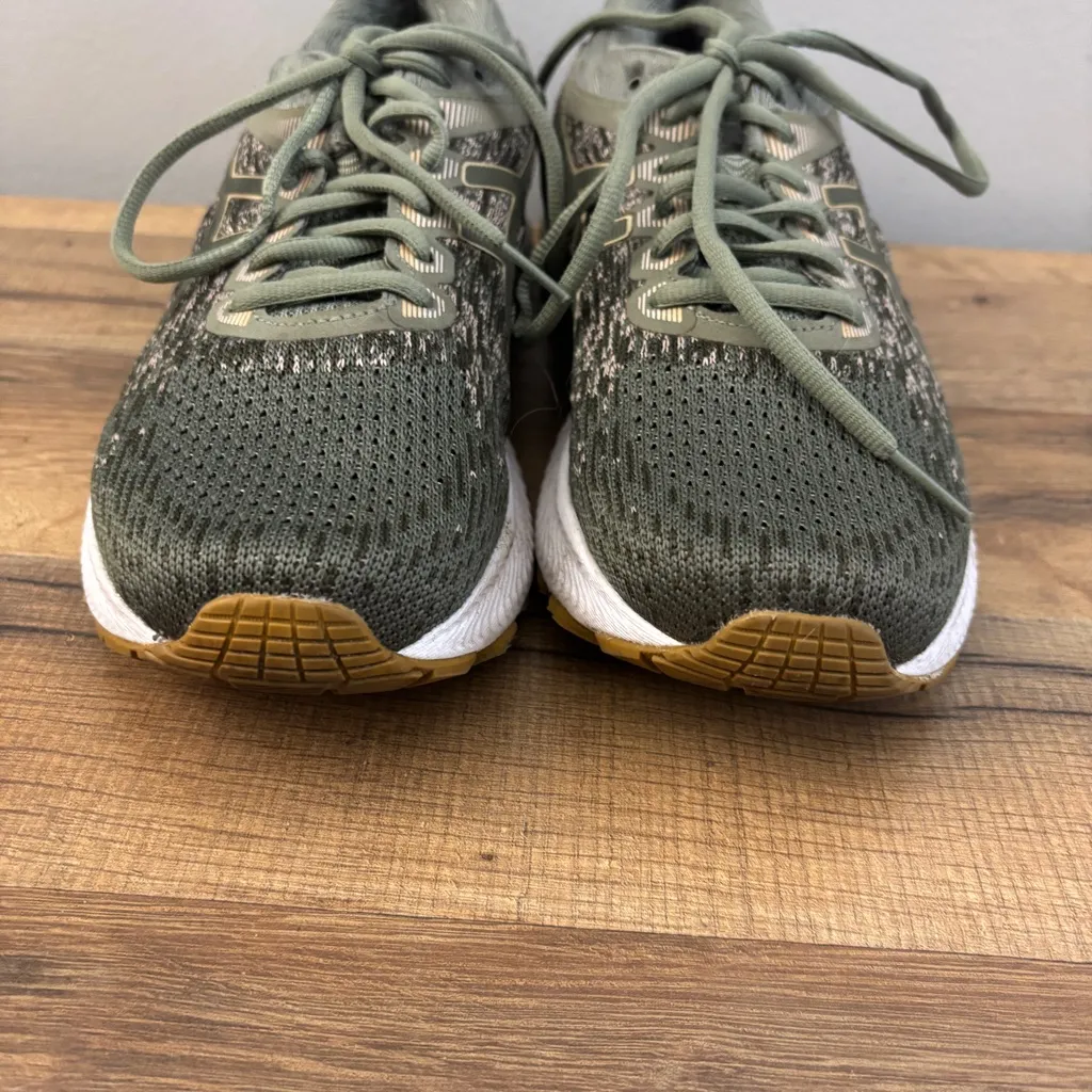 Asics Gel Nimbus 22 Knit Running Shoes Lichen Green Women’s - Image 4