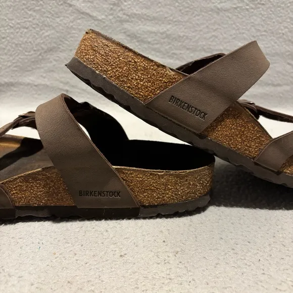 Birkenstock Mayari Open Toe Slide in Brown Sandals‎ Women’s size 8 - Image 2