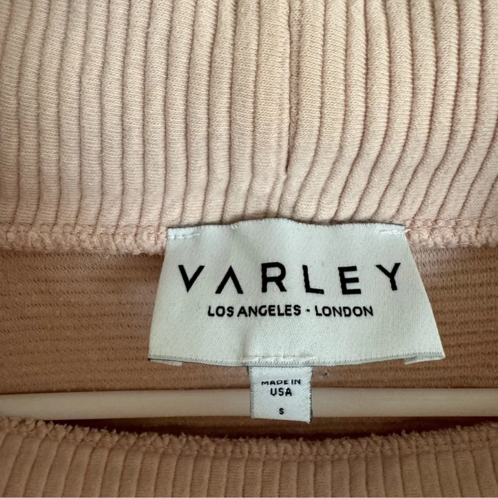 Varley light pink cowl neck sweatshirt size small - Image 2