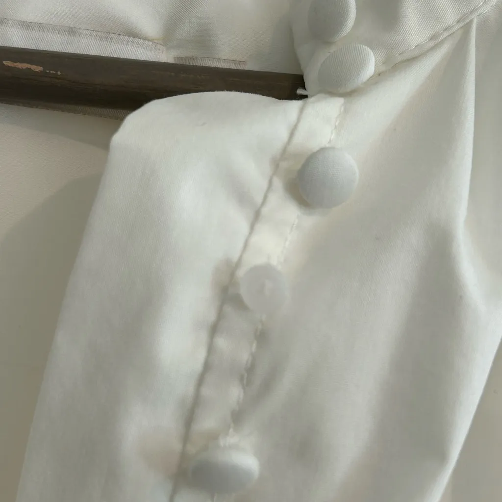 Bishop and Young Ivory Bubble Hem Top Cream Size M - Image 13