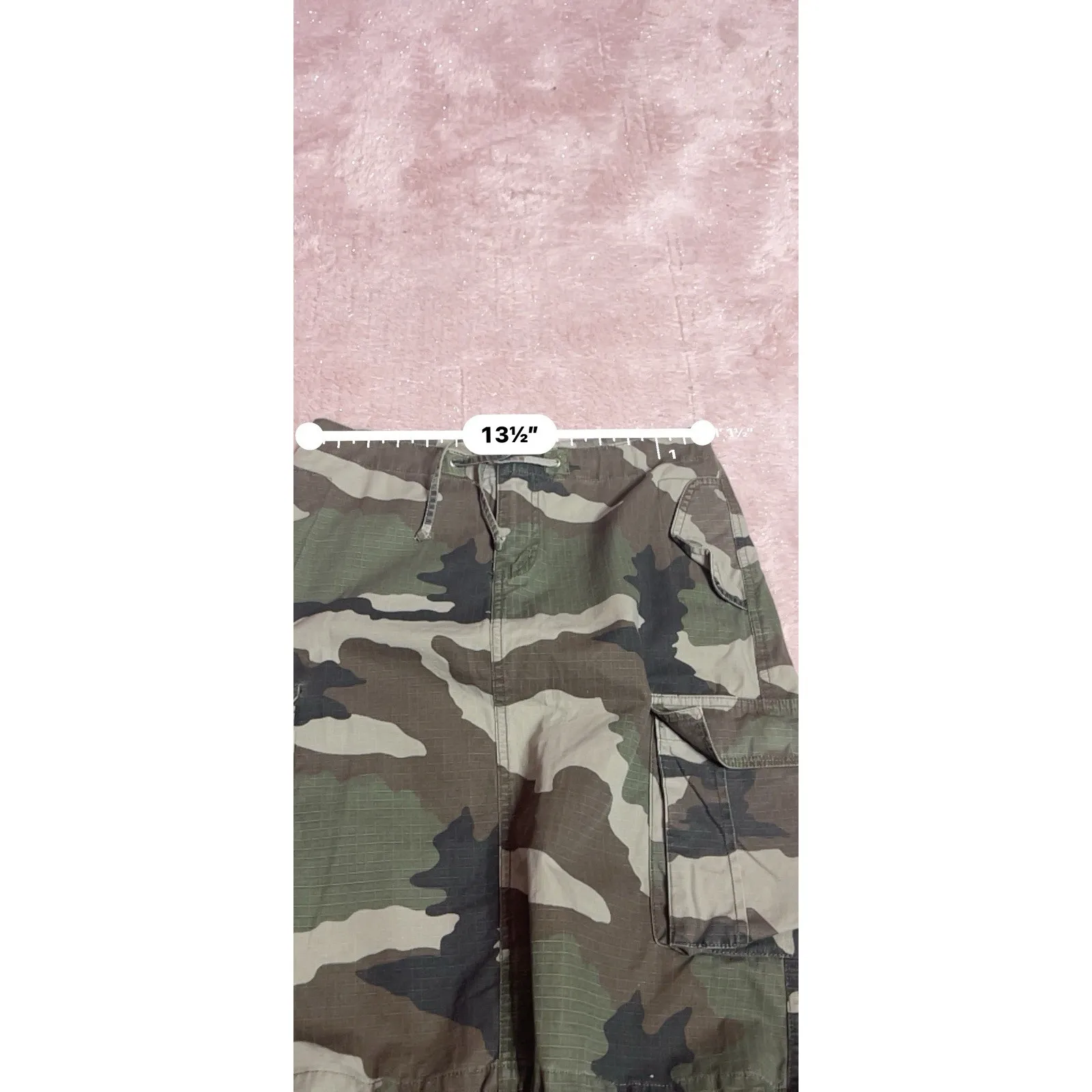 Vintage Y2K Mossimo Cargo Skirt Camo Military Style Dragon Grunge Size 3 Bin11 - Image 4