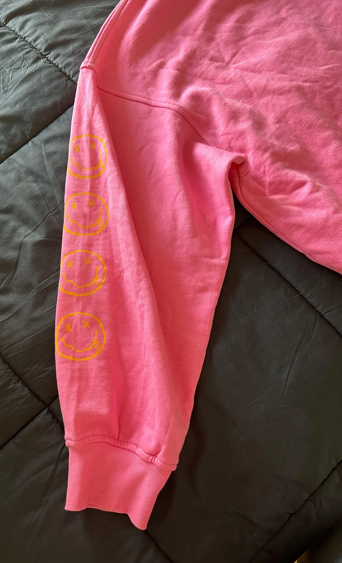 H&M Hot Pink Nirvana sweatshirt - Image 2