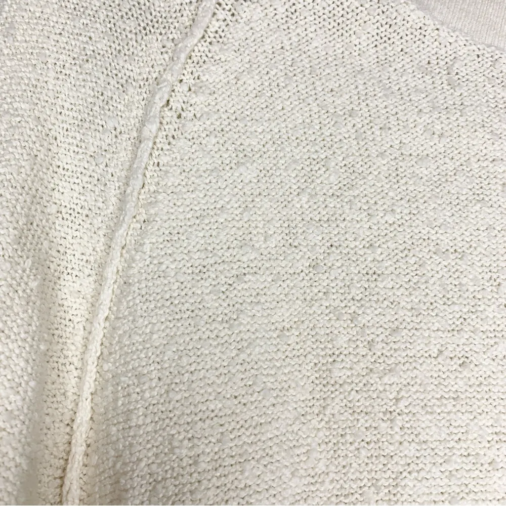 Free People Found My Friend Pullover Cream Textured Crewneck Sweatshirt Size XS - Image 11