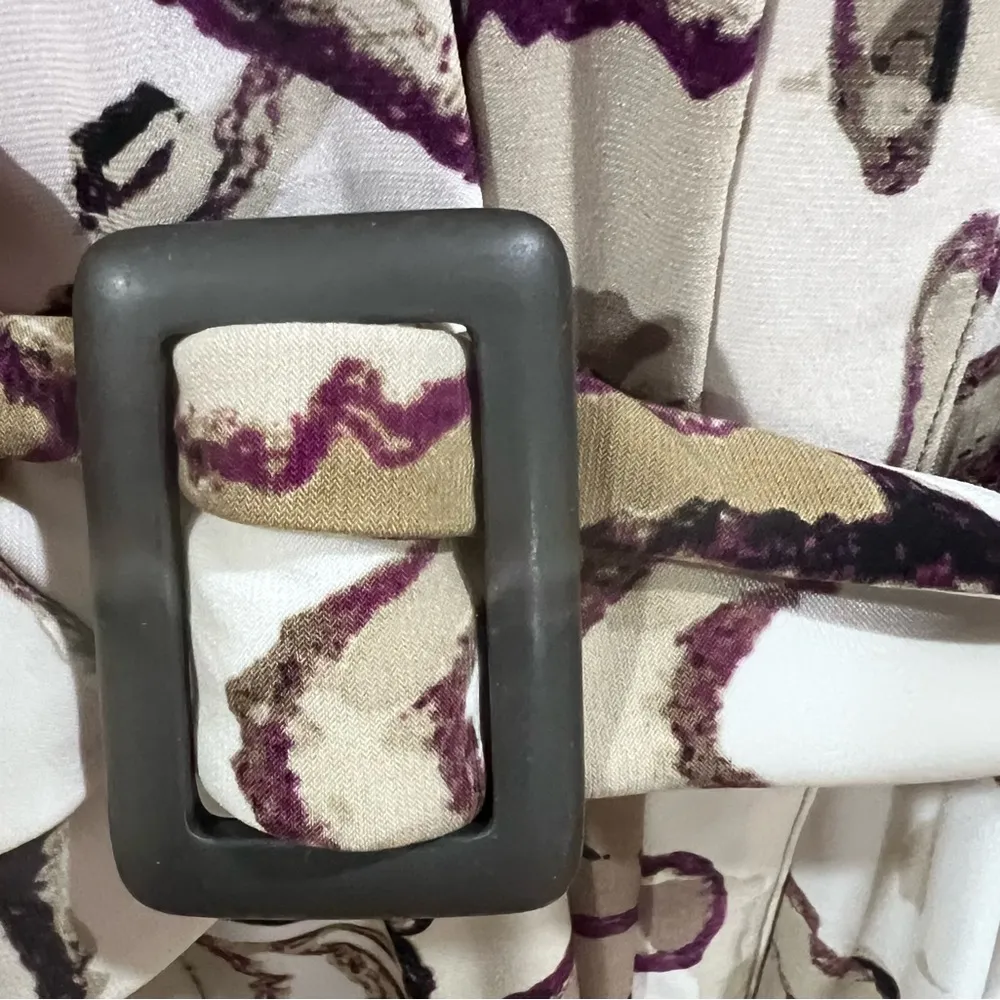 earth tone belted dress size large NWOT - Image 6