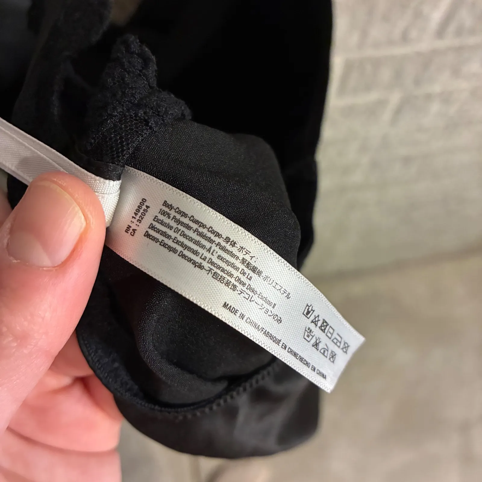 Flora Nikrooz Black Lace Trim Cami Slip Dress Nightgown Lingerie Size M - Image 5