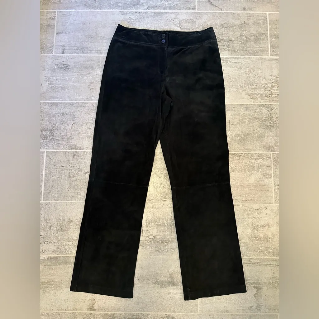 Pendleton Vintage Black Leather Suede Pants - Image 8