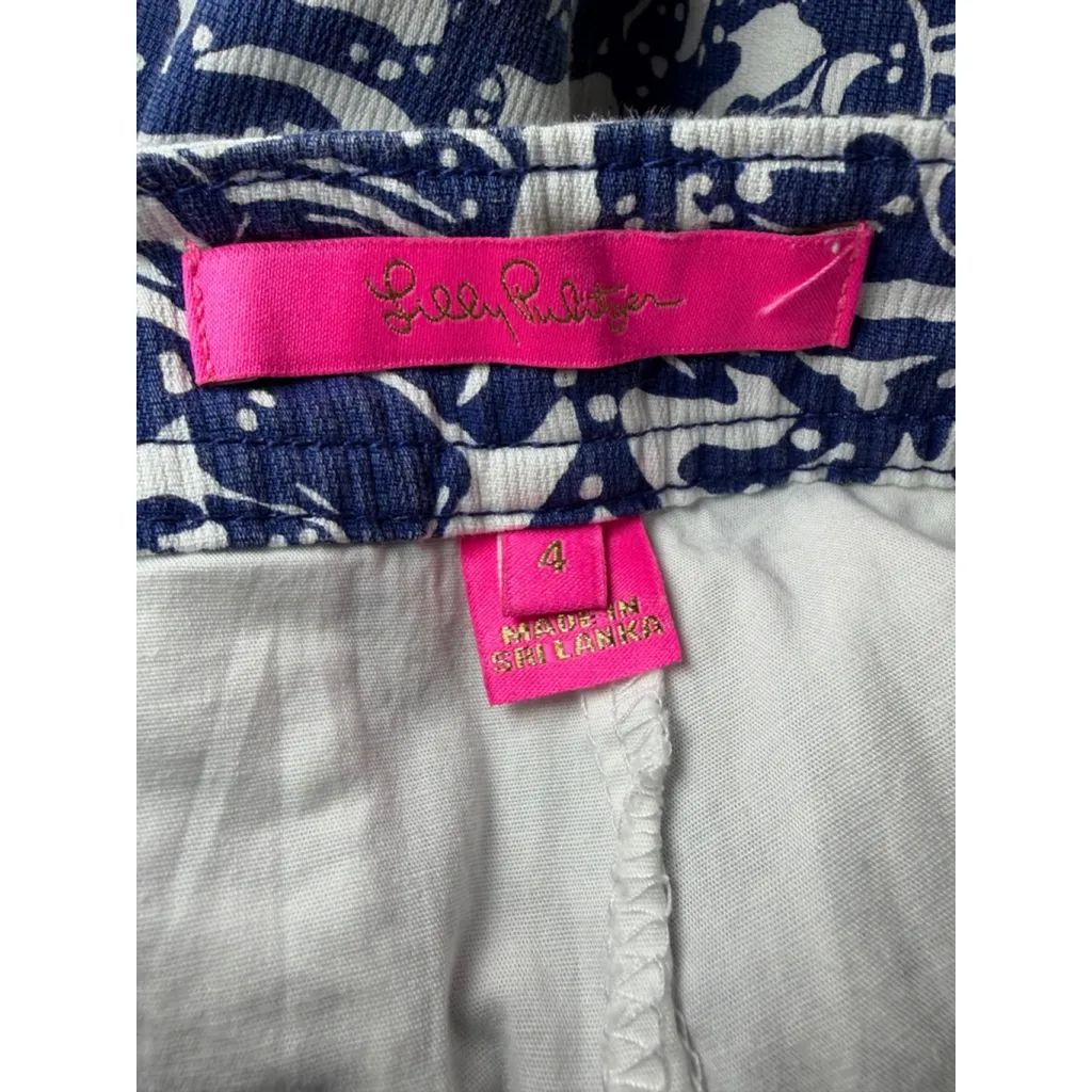 Lilly Pulitzer Colette Scallop Hem Skort Blue Size 4 Oyster Bay Blue Krillin It - Image 4