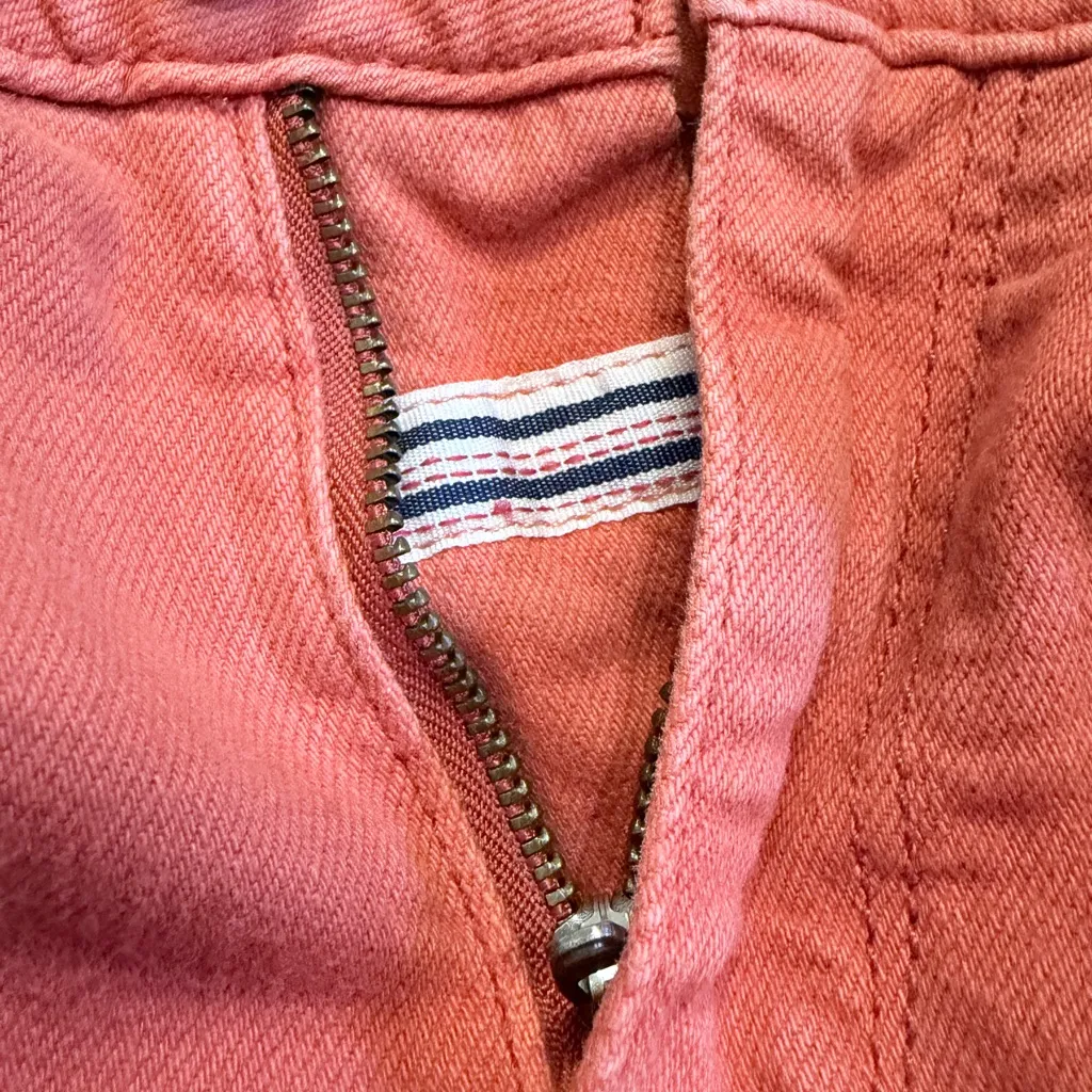 Coral/Orange Anthropology Skinny Jeans Size 27 - Image 5