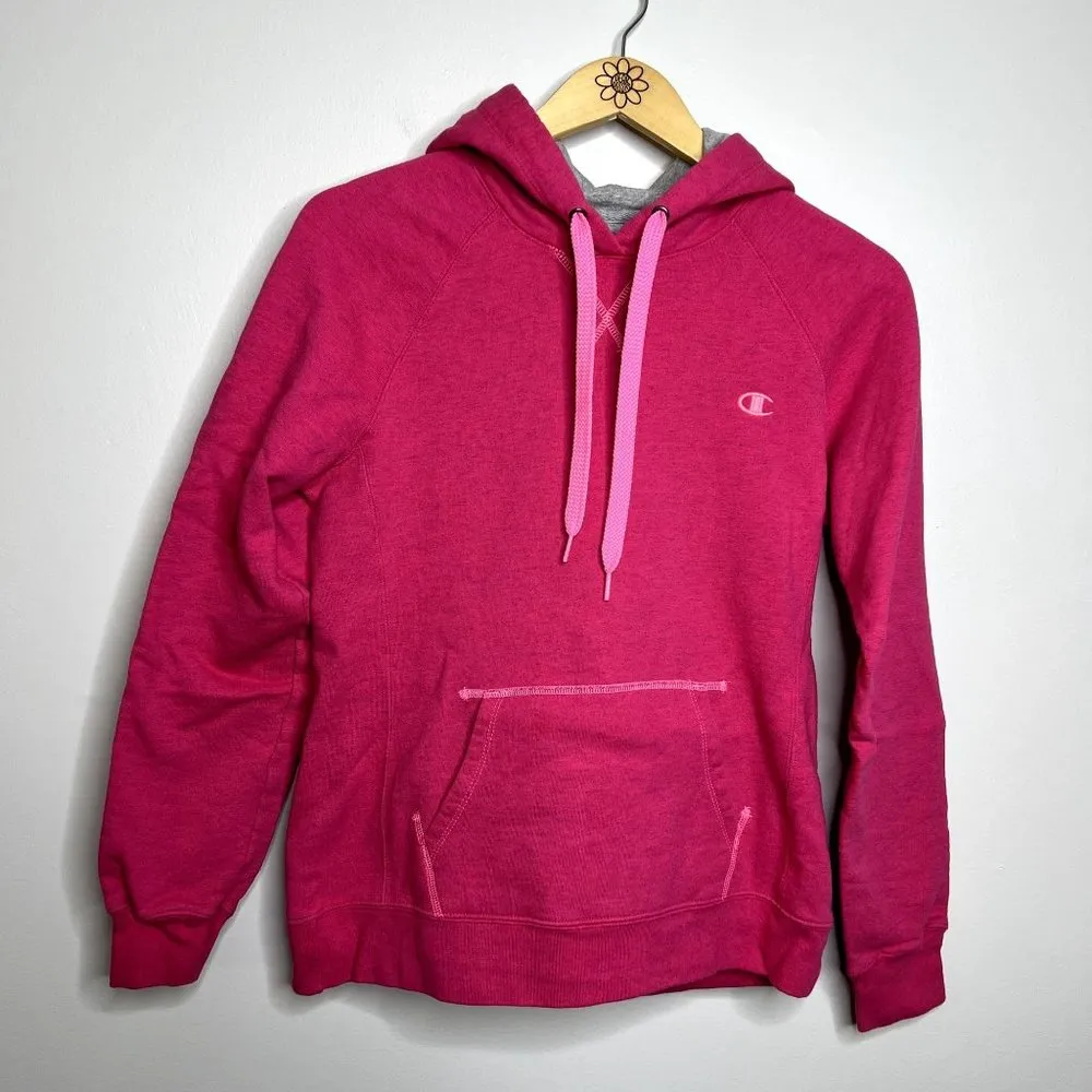 Champion Pink Pullover Sweatshirt Hoodie - Image 4