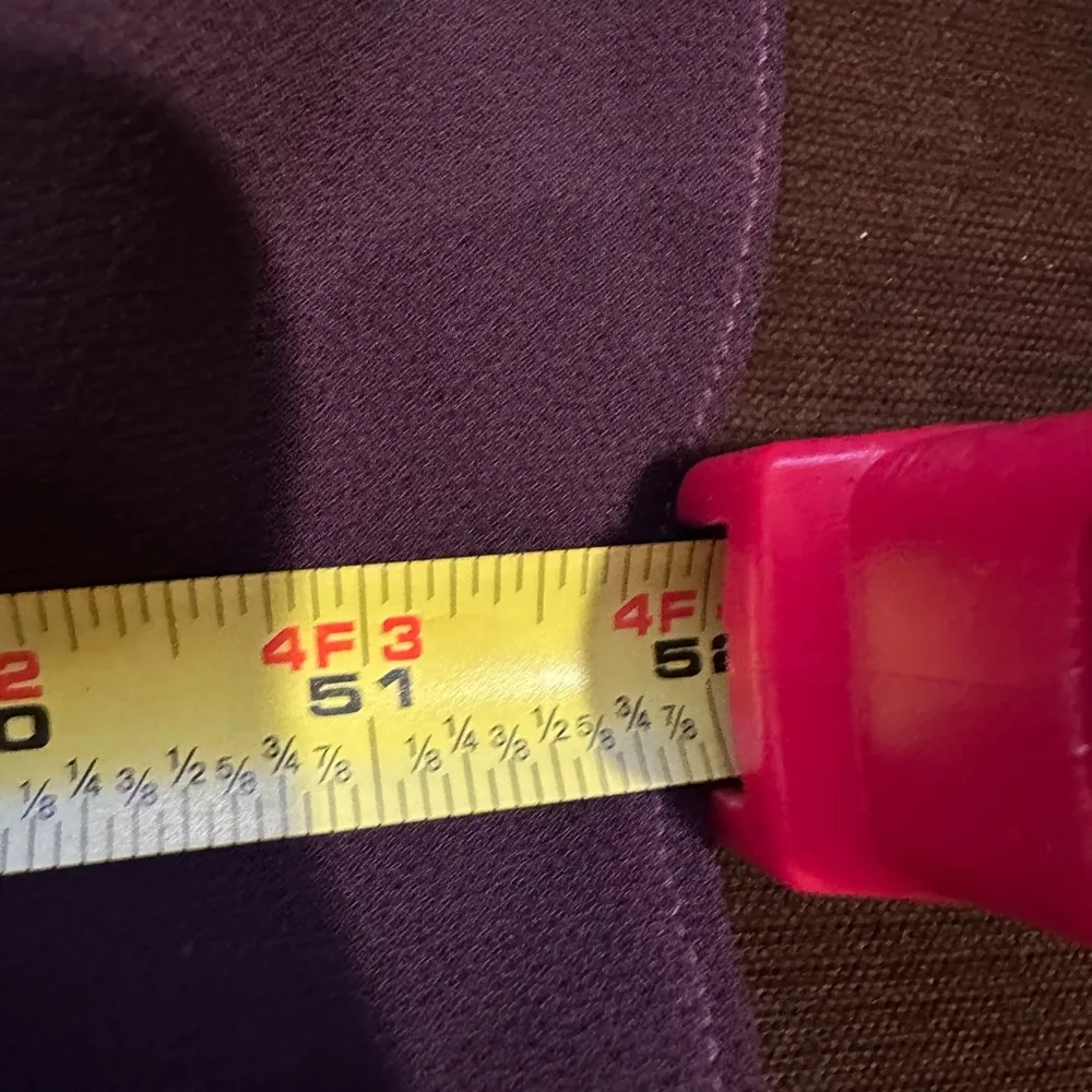 Sara Campbell Purple Plum Sheer Dress Tie In Front Turtleneck Zip On Side Sz 6. - Image 15