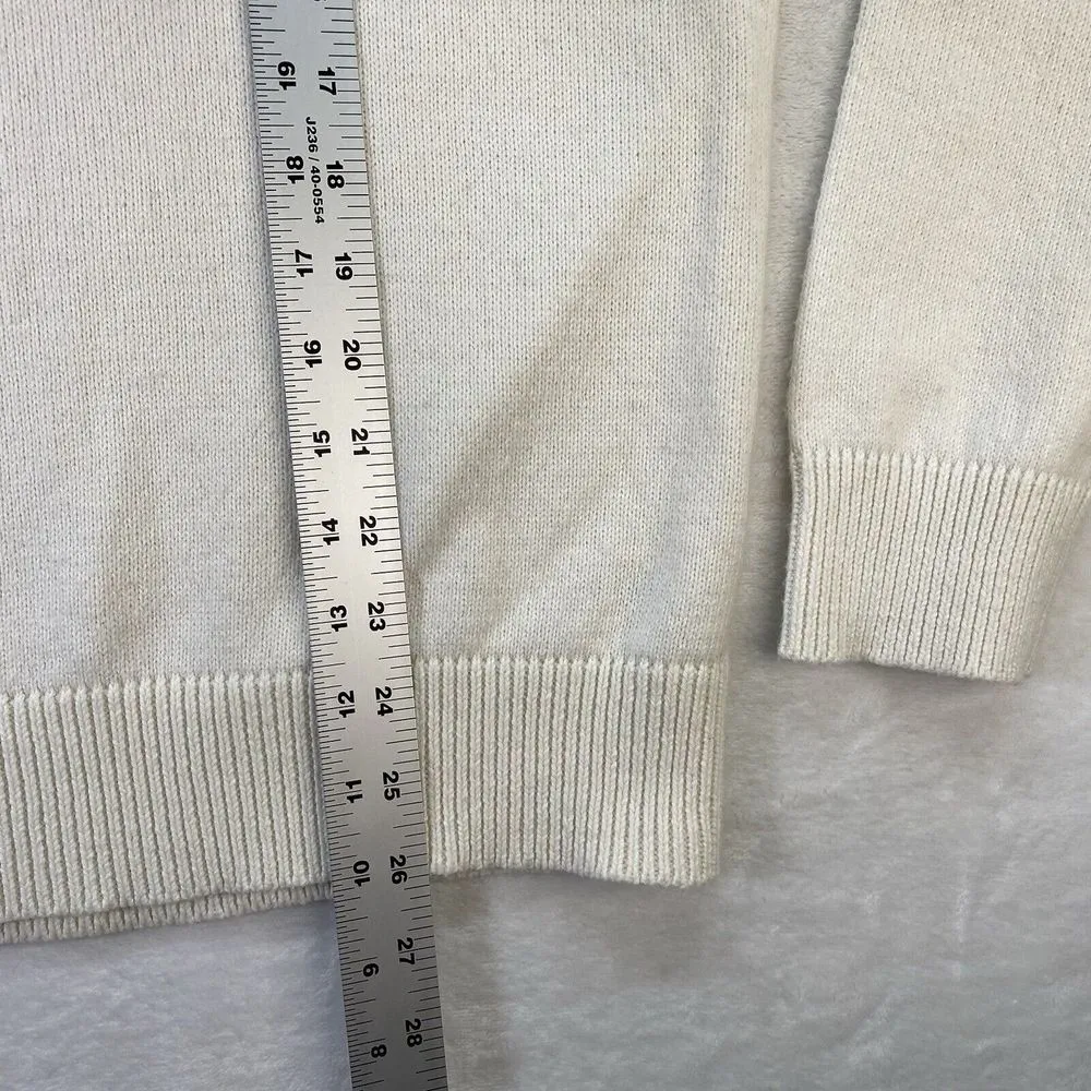 Talbots Sweater Womens Large Ivory Fair Isle Ski Pullover Long‎ Sleeve - Image 3