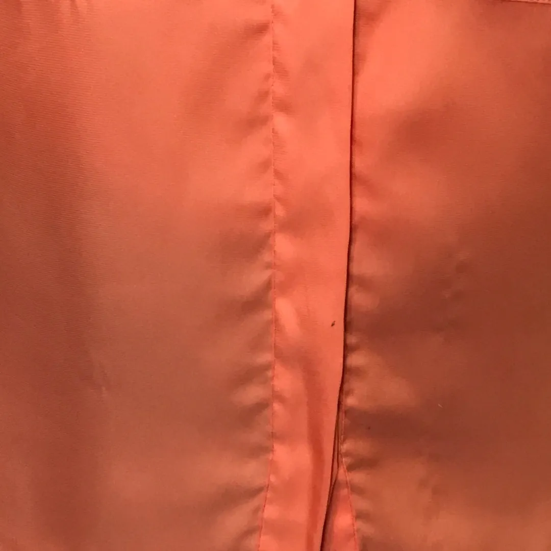 Silky Apricot Button Down Blouse Size 6 - Image 4