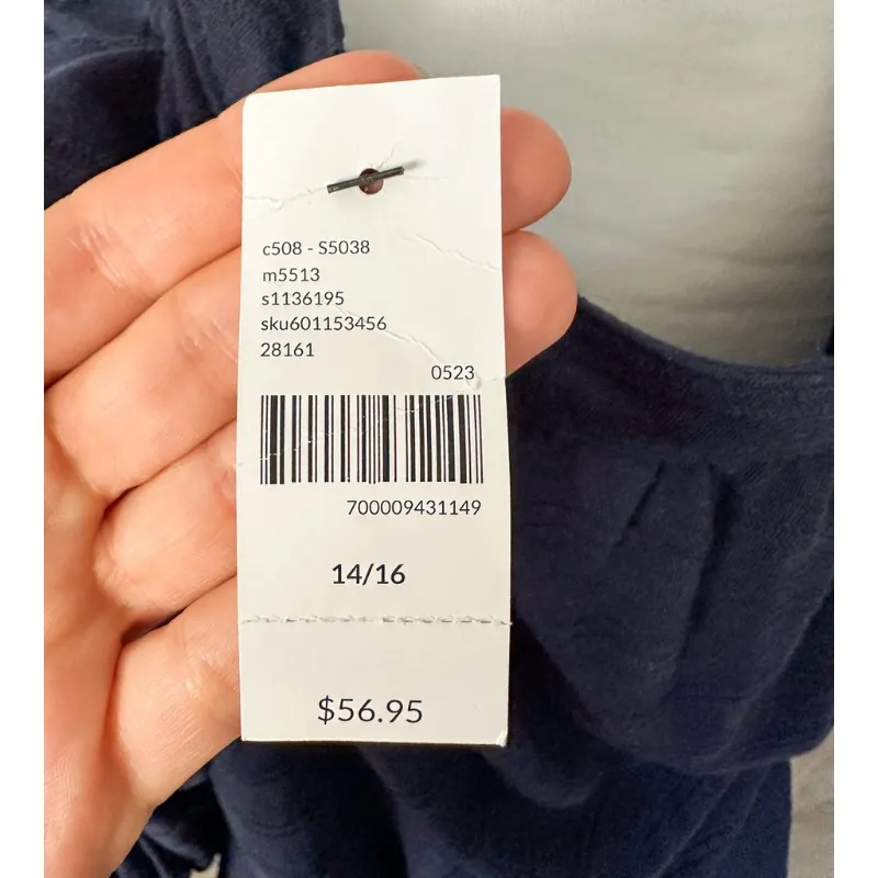 Lane Bryan Notch-Neck Button-Front Top in Maritime Blu - Image 7