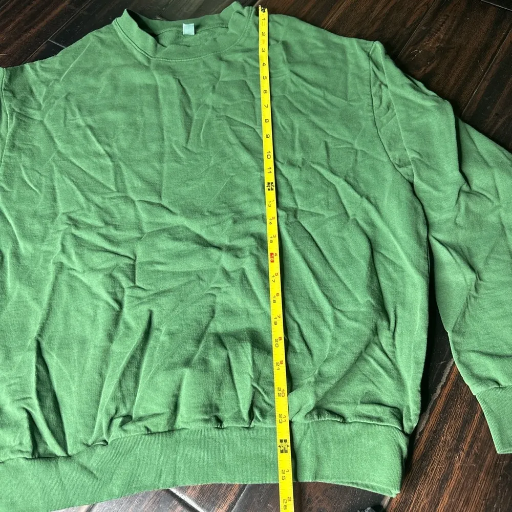 Terry cotton sweater and shorts set Los Angeles Apparel casual basic loungewear - Image 3