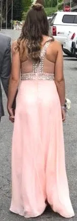 Pink and Silver Prom Dress - Image 2
