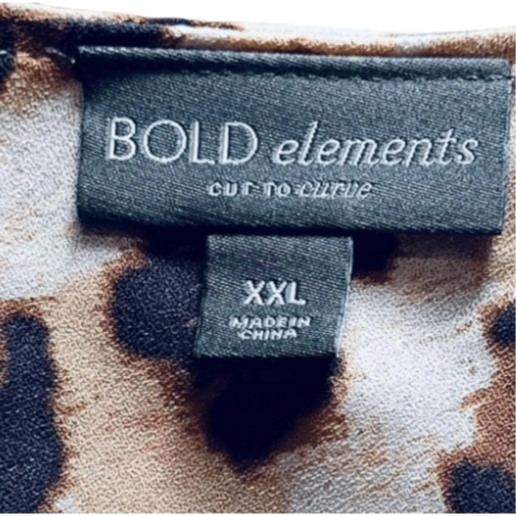 Bold Elements  Women's Bodysuit Leopard Print Deep V Neck Wrap Sexy Stretch - Image 6