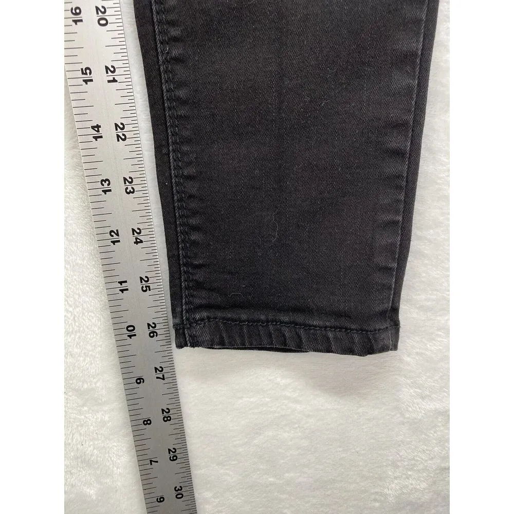 Seven7 Womens Size 12‎ Fawn Black Mid Rise Legging booty shaper Skinny Leg Jeans - Image 5