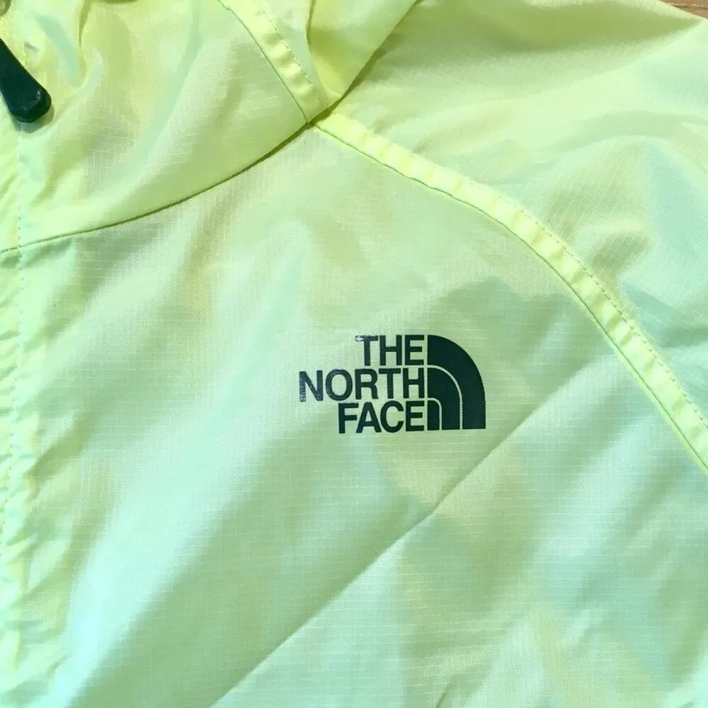 Neon Yellow North Face Rain Coat - Image 3