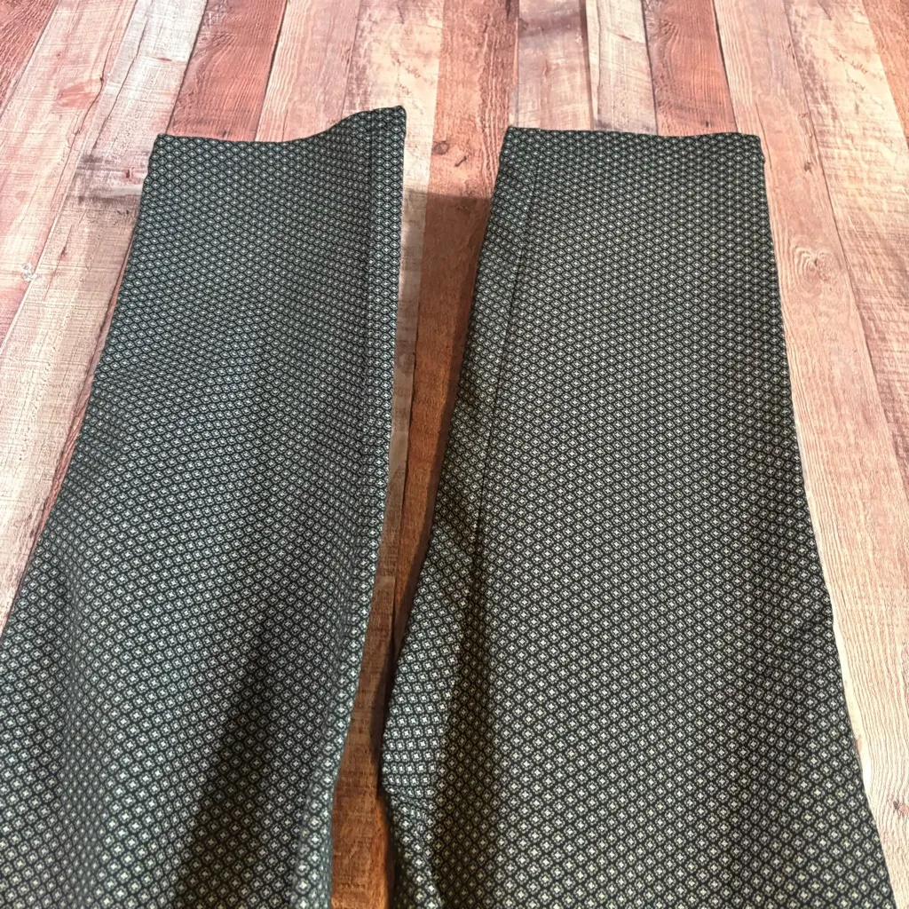 Croft & Barrow Black Patterned Pants Size 14‎ Short - Image 4