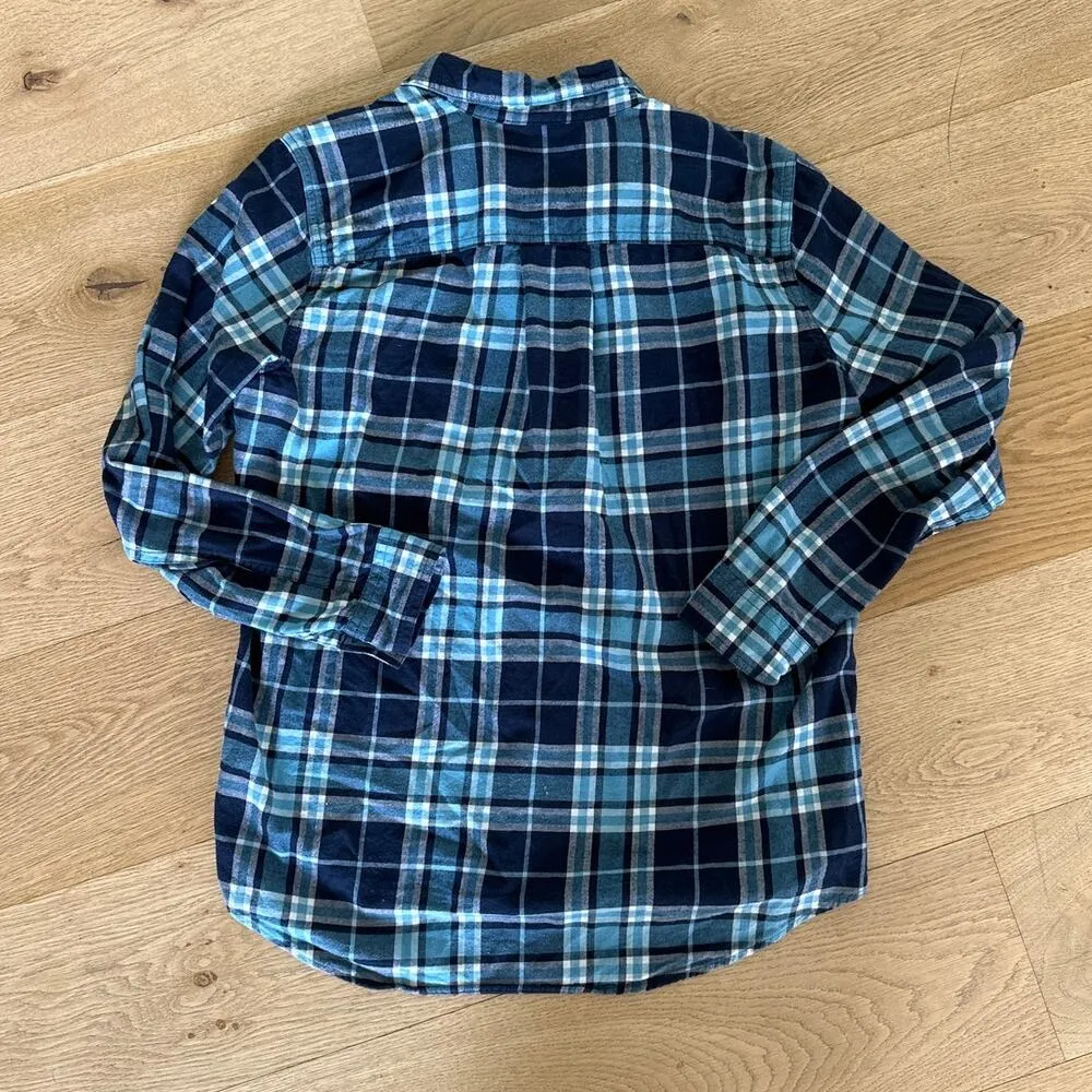 Eddie Bauer - Plaid Flannel Button Down Shirt in Blue - Image 3
