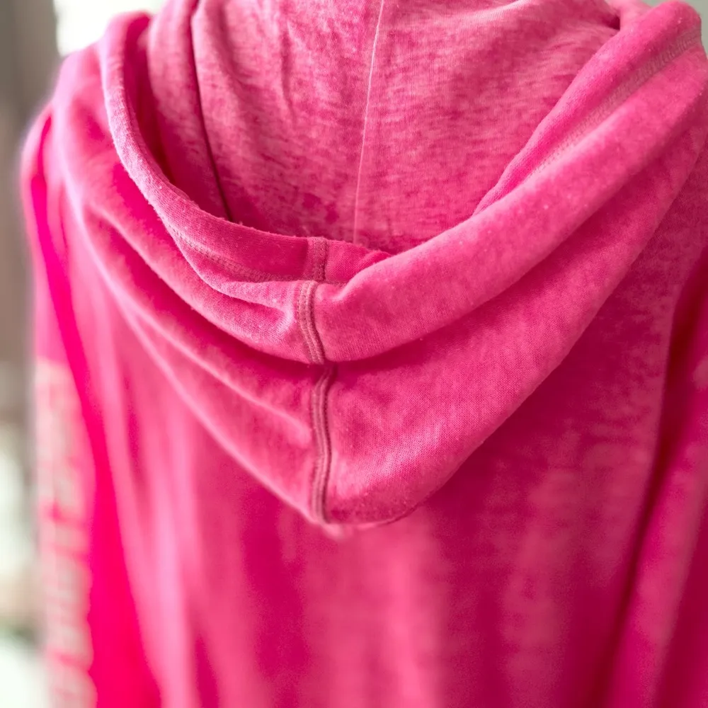 Betsy Johnson Pink Burnout Hoodie Small - Image 8